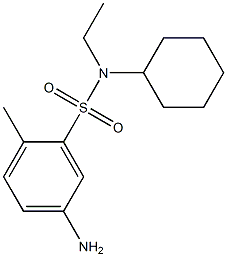 5-amino-N-cyclohexyl-N-ethyl-2-methylbenzene-1-sulfonamide Structure