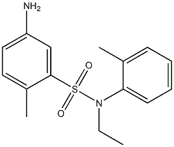 5-amino-N-ethyl-2-methyl-N-(2-methylphenyl)benzene-1-sulfonamide Structure