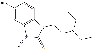 5-bromo-1-[2-(diethylamino)ethyl]-2,3-dihydro-1H-indole-2,3-dione 구조식 이미지