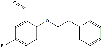 5-bromo-2-(2-phenylethoxy)benzaldehyde Structure