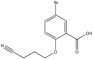 5-bromo-2-(3-cyanopropoxy)benzoic acid 구조식 이미지