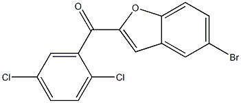 5-bromo-2-[(2,5-dichlorophenyl)carbonyl]-1-benzofuran Structure