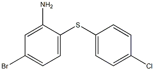 5-bromo-2-[(4-chlorophenyl)sulfanyl]aniline 구조식 이미지