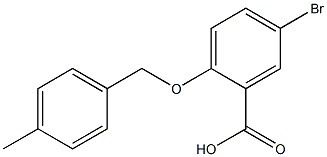 5-bromo-2-[(4-methylphenyl)methoxy]benzoic acid 구조식 이미지