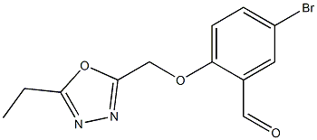 5-bromo-2-[(5-ethyl-1,3,4-oxadiazol-2-yl)methoxy]benzaldehyde Structure