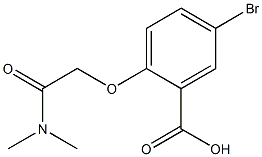 5-bromo-2-[(dimethylcarbamoyl)methoxy]benzoic acid 구조식 이미지