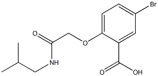 5-bromo-2-{[(2-methylpropyl)carbamoyl]methoxy}benzoic acid Structure