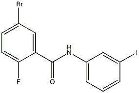 5-bromo-2-fluoro-N-(3-iodophenyl)benzamide 구조식 이미지