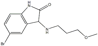 5-bromo-3-[(3-methoxypropyl)amino]-2,3-dihydro-1H-indol-2-one Structure