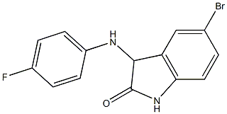 5-bromo-3-[(4-fluorophenyl)amino]-2,3-dihydro-1H-indol-2-one Structure