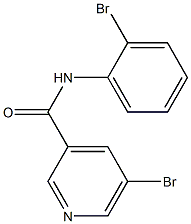 5-bromo-N-(2-bromophenyl)pyridine-3-carboxamide 구조식 이미지