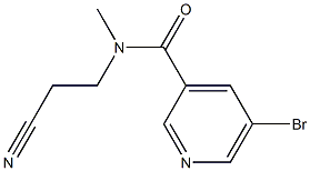 5-bromo-N-(2-cyanoethyl)-N-methylpyridine-3-carboxamide Structure