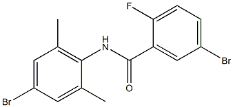 5-bromo-N-(4-bromo-2,6-dimethylphenyl)-2-fluorobenzamide 구조식 이미지