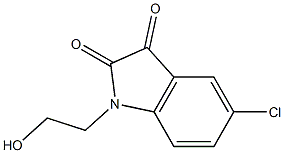 5-chloro-1-(2-hydroxyethyl)-2,3-dihydro-1H-indole-2,3-dione 구조식 이미지