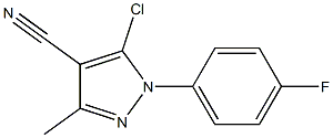 5-chloro-1-(4-fluorophenyl)-3-methyl-1H-pyrazole-4-carbonitrile 구조식 이미지