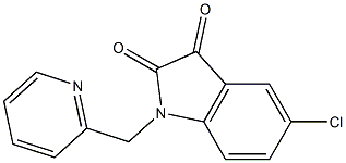 5-chloro-1-(pyridin-2-ylmethyl)-2,3-dihydro-1H-indole-2,3-dione 구조식 이미지