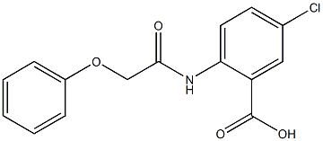 5-chloro-2-(2-phenoxyacetamido)benzoic acid 구조식 이미지