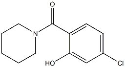 5-chloro-2-(piperidin-1-ylcarbonyl)phenol 구조식 이미지