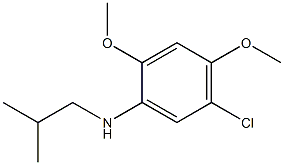 5-chloro-2,4-dimethoxy-N-(2-methylpropyl)aniline Structure