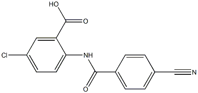 5-chloro-2-[(4-cyanobenzene)amido]benzoic acid 구조식 이미지