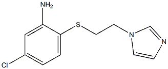 5-chloro-2-{[2-(1H-imidazol-1-yl)ethyl]sulfanyl}aniline Structure