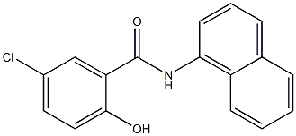 5-chloro-2-hydroxy-N-(naphthalen-1-yl)benzamide Structure