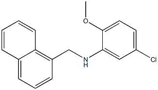 5-chloro-2-methoxy-N-(naphthalen-1-ylmethyl)aniline 구조식 이미지