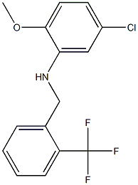 5-chloro-2-methoxy-N-{[2-(trifluoromethyl)phenyl]methyl}aniline 구조식 이미지