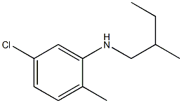 5-chloro-2-methyl-N-(2-methylbutyl)aniline 구조식 이미지