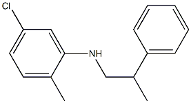 5-chloro-2-methyl-N-(2-phenylpropyl)aniline Structure