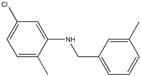 5-chloro-2-methyl-N-[(3-methylphenyl)methyl]aniline 구조식 이미지