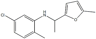 5-chloro-2-methyl-N-[1-(5-methylfuran-2-yl)ethyl]aniline 구조식 이미지