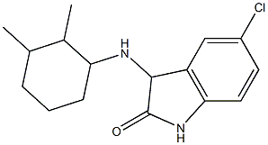 5-chloro-3-[(2,3-dimethylcyclohexyl)amino]-2,3-dihydro-1H-indol-2-one Structure