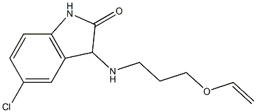 5-chloro-3-{[3-(ethenyloxy)propyl]amino}-2,3-dihydro-1H-indol-2-one 구조식 이미지