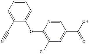 5-chloro-6-(2-cyanophenoxy)pyridine-3-carboxylic acid 구조식 이미지