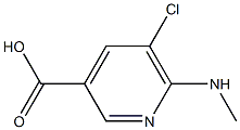 5-chloro-6-(methylamino)pyridine-3-carboxylic acid Structure