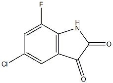 5-chloro-7-fluoro-1H-indole-2,3-dione 구조식 이미지