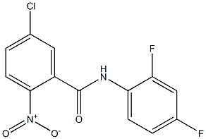 5-chloro-N-(2,4-difluorophenyl)-2-nitrobenzamide Structure