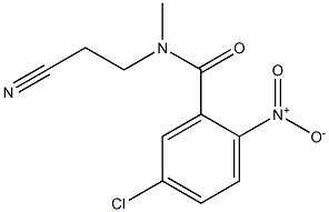 5-chloro-N-(2-cyanoethyl)-N-methyl-2-nitrobenzamide Structure