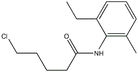5-chloro-N-(2-ethyl-6-methylphenyl)pentanamide 구조식 이미지