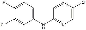 5-chloro-N-(3-chloro-4-fluorophenyl)pyridin-2-amine 구조식 이미지