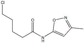 5-chloro-N-(3-methyl-1,2-oxazol-5-yl)pentanamide Structure