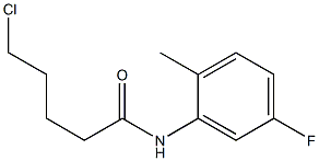5-chloro-N-(5-fluoro-2-methylphenyl)pentanamide 구조식 이미지
