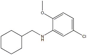 5-chloro-N-(cyclohexylmethyl)-2-methoxyaniline Structure