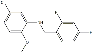 5-chloro-N-[(2,4-difluorophenyl)methyl]-2-methoxyaniline 구조식 이미지