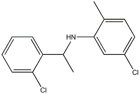 5-chloro-N-[1-(2-chlorophenyl)ethyl]-2-methylaniline 구조식 이미지