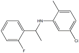 5-chloro-N-[1-(2-fluorophenyl)ethyl]-2-methylaniline 구조식 이미지