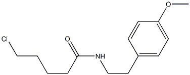 5-chloro-N-[2-(4-methoxyphenyl)ethyl]pentanamide 구조식 이미지