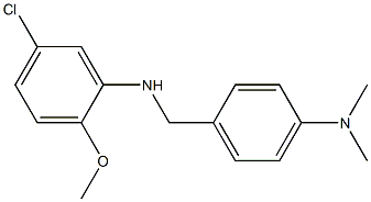 5-chloro-N-{[4-(dimethylamino)phenyl]methyl}-2-methoxyaniline Structure