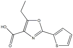 5-ethyl-2-(thiophen-2-yl)-1,3-oxazole-4-carboxylic acid Structure